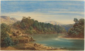 Le long du Jourdain (recto) - August Löffler