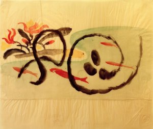 Motif de poisson, conception pour la broderie - August Macke