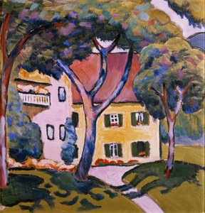 Maison dans un paysage
