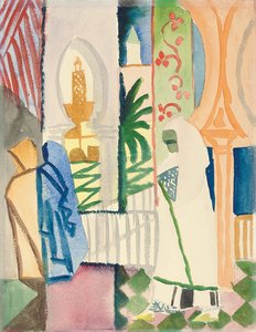 Dans la salle du temple, 1914 - August Macke