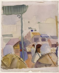 Marché à Tunis (II) - August Macke