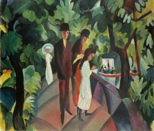 Promenade sur le pont - August Macke