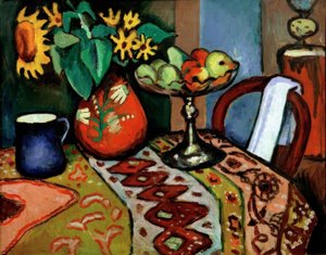 Nature morte avec tournesols I