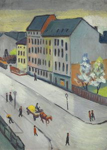 Notre rue en gris - August Macke
