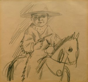 Walter en cowboy - August Macke