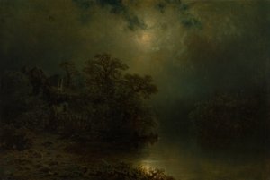 Nuit au clair de lune - August Piepenhagen