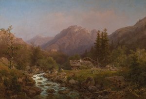 Paysage de montagne - August Piepenhagen