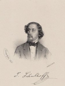 Portrait du pianiste et compositeur Julius Schulhoff 1825-1898, 1850 - August Prinzhofer