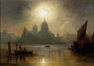 Venise, nuit de lune sur Santa Maria della Salute