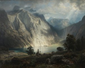 Obersee près de Berchtesgaden - August Wilhelm Leu