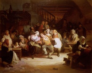 La danse de la polka - August de Wilde