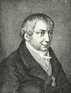 Friedrich Schlegel, poète allemand (gravure) - Augusta von Buttlar