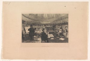 Salle de lecture du British Museum - Auguste Andre Lancon