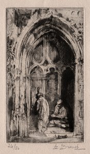 Porte gothique - Auguste Brouet