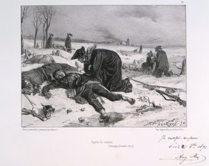 Après la bataille de Champigny, Guerre franco-prussienne, 1870-1871 - Auguste Bry