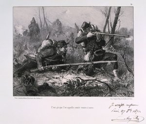 Soldats français, siège de Paris, 1871 - Auguste Bry