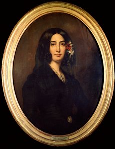 Portrait de George Sand (Aurore Dupin, Baronne Dudevant) (1804-1876) en 1832.