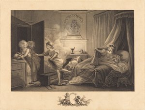 Ma chemise brûle - Auguste Claude Simon Legrand after Jean Honoré Fragonard