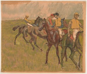Chevaux de course - Auguste Clot