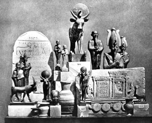 Artefacts, Memphis Saqqarah, Égypte, 1893 - Auguste Edouard Mariette