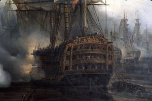 Bataille de Trafalgar (détail) - Auguste Etienne Francois Mayer