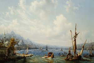 Bateaux sur le Bosphore, au large de Constantinople, 1846