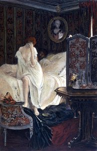 La femme adultère. Illustration de Auguste François Gorguet (1862 - 1927) pour "Le Lys rouge" d