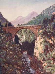 France : Le Pont Saint-Sauveur et le Gave de Pau - Auguste Gerardin