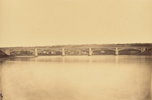 Embranchement de Givors a Chasse, Viaduc sur le Rhone - Auguste Hippolyte Collard