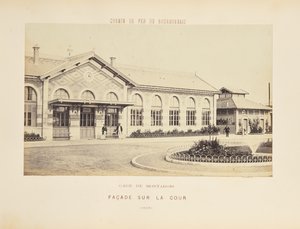 Gare de Montargis, Façade sur la Cour - Auguste Hippolyte Collard