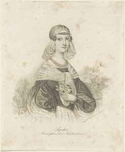 Portrait de Sophie, princesse des Pays-Bas - Auguste Hüssener