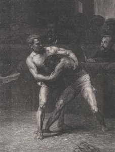 Les Lutteurs, de Le Monde Illustré - Auguste Joliet