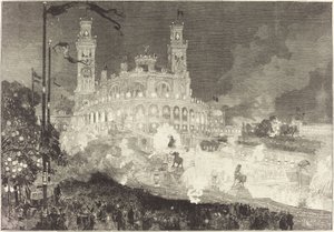 14 Juillet. Illumination du Palais du Trocadéro - Auguste Lepere