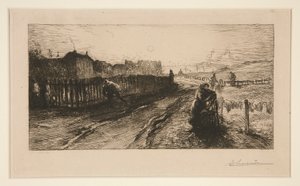 Aux fortifications, Porte de Versailles - Auguste Lepere