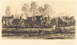 Bords de la Somme à Amiens - Auguste Lepere