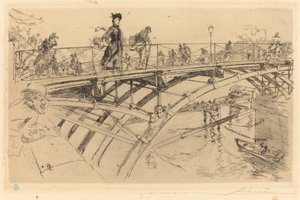 Le pont des Arts - Auguste Lepere