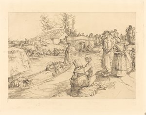 Un enterrement dans le marais Vendéen - Auguste Lepere