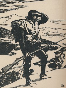 Chasseur Alpin regardant la plaine du Rhin, 1919