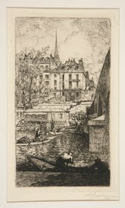 Démolition de la maison de Sabra, près du Palais de Justice - Auguste Lepere