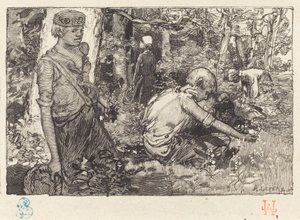La cueillette du muguet - Auguste Lepere
