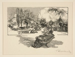 La terrasse des Arts Libéraux - Auguste Lepere