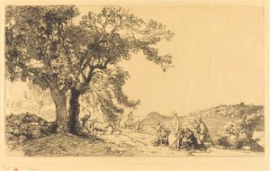 Le Christ au matin des rameaux - Auguste Lepere