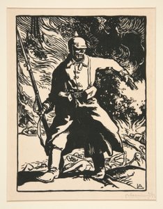 Le soldat prussien, de La Guerre de 1914, première série, no. 10 - Auguste Lepere