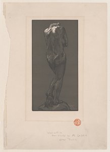 Statue nue, vue de dos, ca. 1902