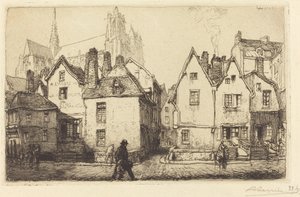 Vieilles maisons à Amiens - Auguste Lepere