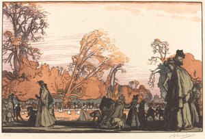 Le bassin des Tuileries - Auguste Lepere