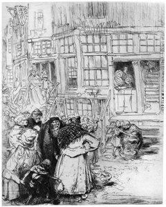 Quartier juif à Amsterdam, vers 1870-1910