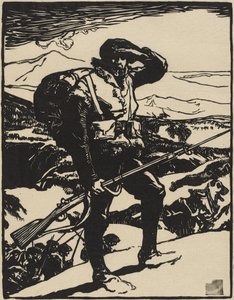 Regardant la Plaine du Rhin - Auguste Lepere