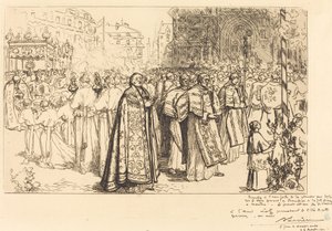 Retour de la procession à la cathédrale de Nantes