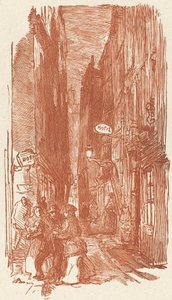 Rue Saint-Séverin, publié en 1901 - Auguste Lepere